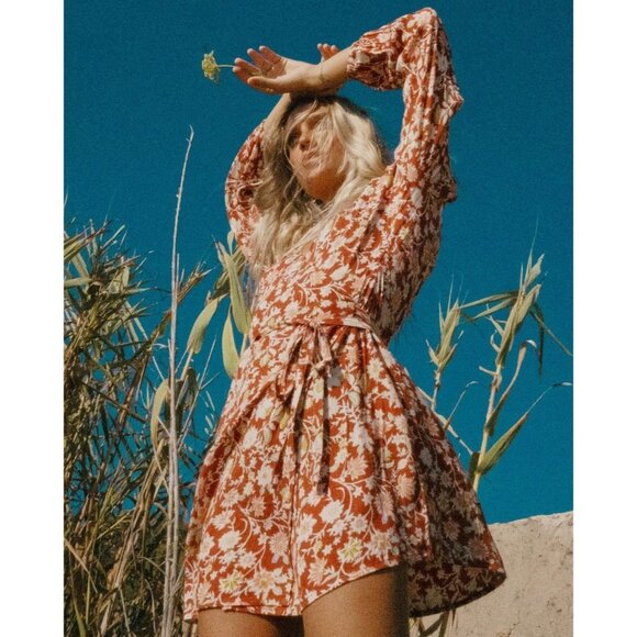 NWT BILLABONG Spring Romance Mini Wrap Dress, size Medium/10 - Picture 7 of 7